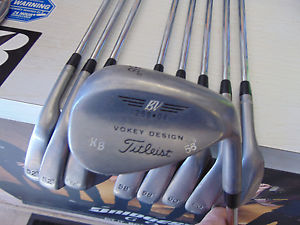 (9) Titleist Vokey Tour Issue 52,56,58,60 Raw Finish Wedge Rifle FCM 5.5