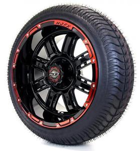 Golf Cart 14quot MJFX Red Black 