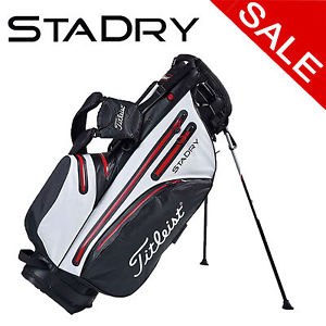 "SALE" TITLEIST STAYDRY WATERPROOF DUEL STRAP STAND CARRY GOLF BAG