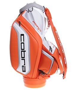 * NEW * COBRA STAFF TOUR BAG | ORAGNE WHITE | WITH STRAP AND RAIN COVER