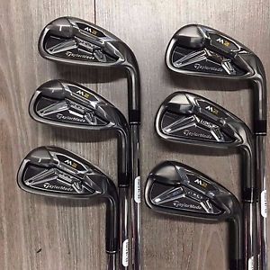 "EX DISPLAY" TAYLORMADE M2 TOUR IRONS 5-PW STIFF DYNAMIC GOLD XP 95 STEEL SHAFTS