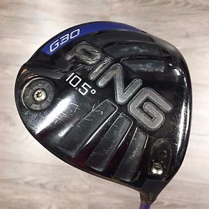 "USED" PING G30 10.5 DEGREE DRIVER / REGULAR TFC 419 SHAFT + MATCHING HEADCOVER