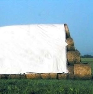 35' X 48' Black/Silver TS-12000 Poly Hay Tarp