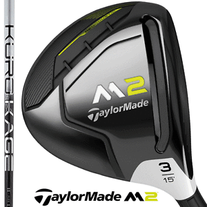 "USED" TAYLORMADE M2 3 WOOD + STIFF FLEX KUROKAGE SILVER TINI 60 SHAFT !!!!!