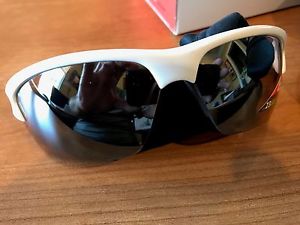Bolle Bolt Sunglasses Shiny White V3 Golf 2 sets of lenses