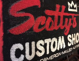 ***RARE*** Scotty cameron CUSTOM SHOP Milled Putters Black & Red towel