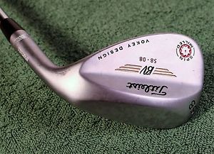 "NEW" RH Titleist Vokey Spin Milled Tour Chrome 58* Loft 8* Bounce 2009 Wedge
