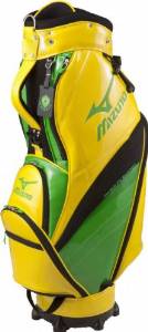 MIZUNO GOLF JAPAN NATIONAL FLAG SERIES STAFF CADDY BAG and 3 HEAD COVER SET (BRASIL COLOR)