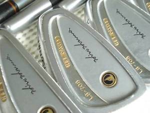 3 stars HONMA Golf Iron 5-11 USED LB-708 H&F TITANIUM CARBON 3s R-1 Japan