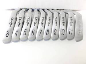 2 star HIRO HONMA Golf Iron Set Clubs USED LB-708 TC-S2 R1 3-11, S Made In Japan