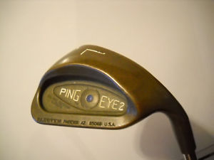 1986 PINGEYE 2 BERYLLIUM COPPER LW-BLUE DOT-NICE GROOVES-ORIGINAL SHAFT-SPIN IT!