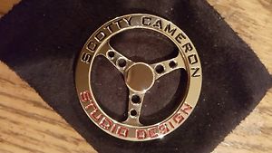 2016 Scotty Cameron Steering Wheel Billet Ball Marker PGA Championship cover bag