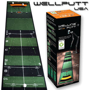 "NEW 2017" WELLING PUTT 4 METRE PRO SPEED GOLF PUTTING MAT GOLF PRACTICE AID