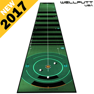 "NEW 2017" WELLING PUTT 8 METRE PRO SPEED GOLF PUTTING MAT GOLF PRACTICE AID