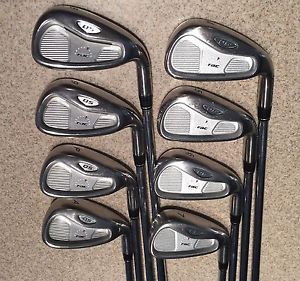 *NICE* TaylorMade RAC OS 3-PW Iron Set Stiff Flex Steel