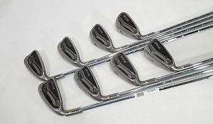 -LH- PING G25 Yellow Dot IRONS (4-PW,UW) IRON SET w/CFS Steel STIFF Shafts (+1")