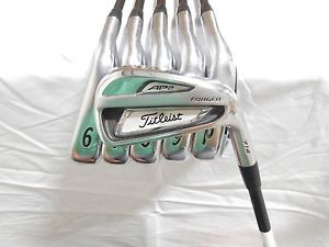 Used RH Titleist AP2 714 Iron Set 5-PW Kuro Kage Graphite Regular Flex AP-2 +1/2