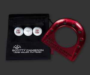 2016 Scotty Cameron Putting Cup Kit 7 Point Crown Red + 3 Logo Balls and Bag