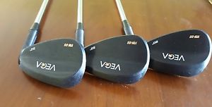 *NEW* Vega VW-08 BLACK 52/56/60 Wedge Set, Shimada Tour Shaft, Stiff