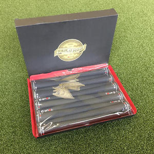 Tour G Issue Japan 50 Compression Rubber Black RARE Grip Set of 10 *NEW*