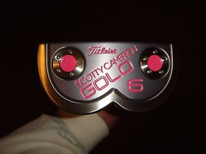 2015 Scotty Cameron GoLo 6 Putter- 35"- 10 Gram Weights- "Custom Shop Pink" Wow!