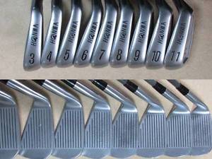 3 stars HONMA Golf Iron 3-11 USED LB-708 H&F SUPER LIGHT TITANIUM CARBON 3s R-1