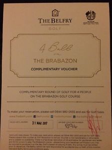 4 Ball Voucher For The Brabazon Golf Course (the Belfry)
