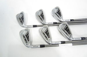 -LH- PING i20 Black Dot IRONS (5-PW) w/Aerotech SteelFiber i95 Stiff