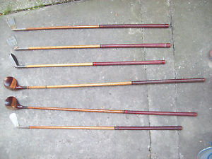 1928 GOLF ERNEST NEWBERY SACCA CONTENENTE 6 MAZZE MADE IN SCOTLAND - MENAGGIO