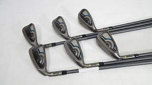 **Left Handed** PING GMAX Yellow Dot IRONS (6-PW,SW) Graphite SOFT-REGULAR Flex