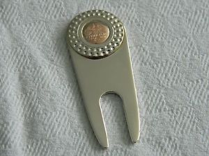 Clogau Sterling Silver & Rose Welsh Gold Ryder Cup Golf Pitch / Divot Repairer