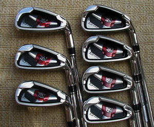* XLNT * Wilson Staff D100 IRONS 4-9 & GW (7 PC) Steel REGULAR flex