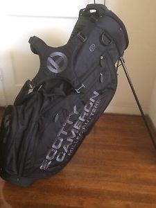NEW Scotty Cameron BLACK STAND Bag CT Tour Only Circle T Ballistic Scotty Dog