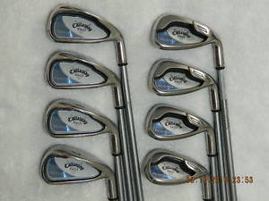 WOMENS Callaway Big Bertha 2008 Iron set 4-SW RIGHT HANDED GRAPHITE LADIES Flex