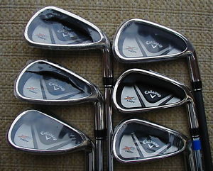 * NEW * CALLAWAY X2 HOT IRON SET 5-PW SPEED STEP 85 REGULAR flex