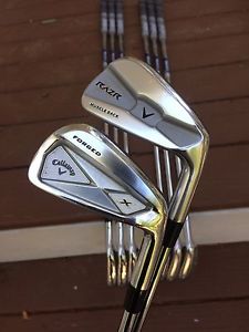 ☀️ Tour Issue Callaway X-Forged Razr MB Combo Iron Set 3-PW MC +4 Proj X 6.5