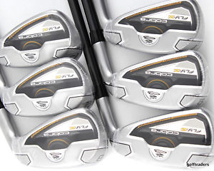 2015 COBRA FLY-Z BLACK IRONS 5-PW GRAPHITE MATRIX SENIORS FLEX -BRAND NEW #C4411