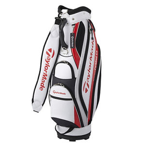 TaylorMade P-3 Series CBZ80 Caddy Bag White*Red New 9* 47 5 Way Top From Japan image 1