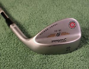 "NEW" RH Titleist Vokey Spin Milled Tour Chrome 58* Loft 4* Bounce 2009 Wedge