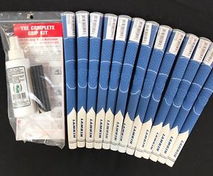 13 X New Midsize Lamkin Z5 Blue White Genuine Golf Grip and Brampton Grip Kit