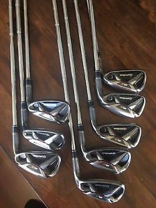 '2016 TAYLOR MADE M2 IRONS (4-PW,AW) IRON SET w/REAX Steel By FST Stiff Flex