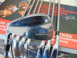 "Rare" Tommy Armour Silver Scot Forged Blade Left Hand Irons 3-PW Rifle 6.0