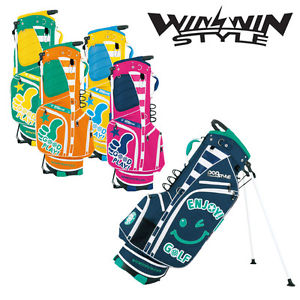 [NEW] WINWIN STYLE GOLF JAPAN POP STYLE ENJOY GOLF BORDER STAND BAG 2017