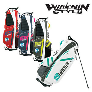 [NEW] WINWIN STYLE GOLF JAPAN 9 UNDER WATER PROOF STAND BAG 2017