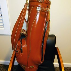 ~ Vintage ~ Miller Pro Only Golf Bag ~6-Way divider 8PGK2222 43~EUC~ Leather