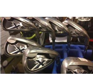 *USED R/H* CALLAWAY  X20  IRONS   3 - PW (UNIFLEX STEEL SHAFT)
