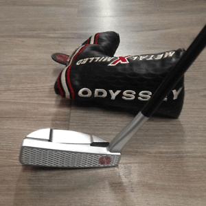 "USED" ODYSSEY METAL X MILLED 9HT MID MALLET 34" PUTTER + HEADCOVER