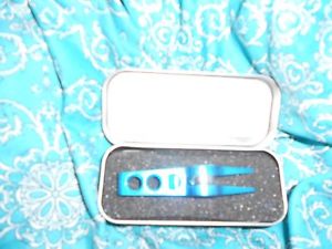 RARE BRAND NEW TITLEIST SCOTTY CAMERON TURQUOISE ROLLER DIVOT REPAIR TOOL+TIN