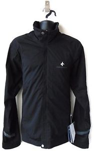 CROSS SPORTSWEAR Men's Large Pro Waterproof Solid Golf Rain Jacket (Black)