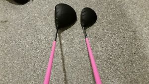 ☆Ping G LS Tec 9 deg and Ping G stretch fairway, pink bimatrix x-flex shafts☆
